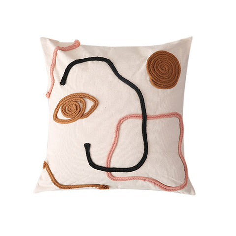 Embroidered Cotton Cushion Cover