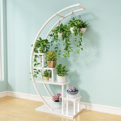 Elise - Decorative Crescent Plant Stand - Silky decor