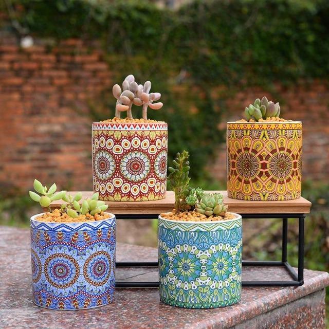 mandala plant pot Maya