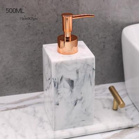 Gamela - Marble Texture Bathroom Storage Tray - Silky decor