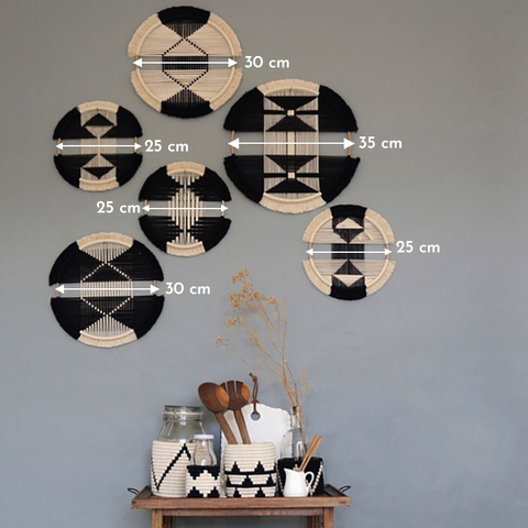 Round Hand-woven Tapestry
