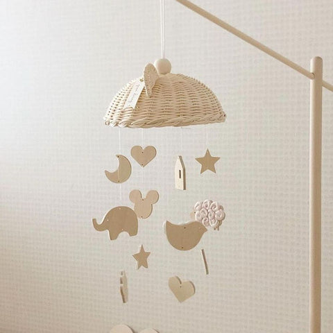 Rattan Crib Hanging Toy