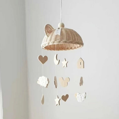 Rattan Crib Hanging Toy