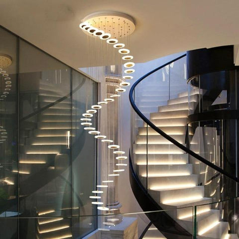 Ayesha - Spiral Modern Hanging LED Lights - Silky decor