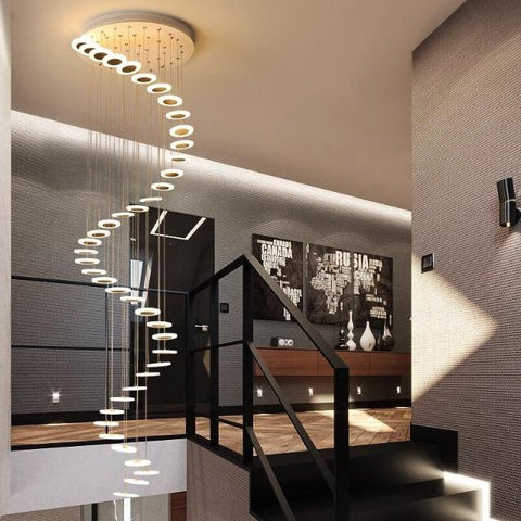 Ayesha - Spiral Modern Hanging LED Lights - Silky decor