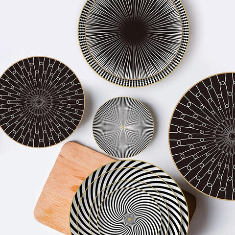 Deluxe Geometric Dinner Plate Set