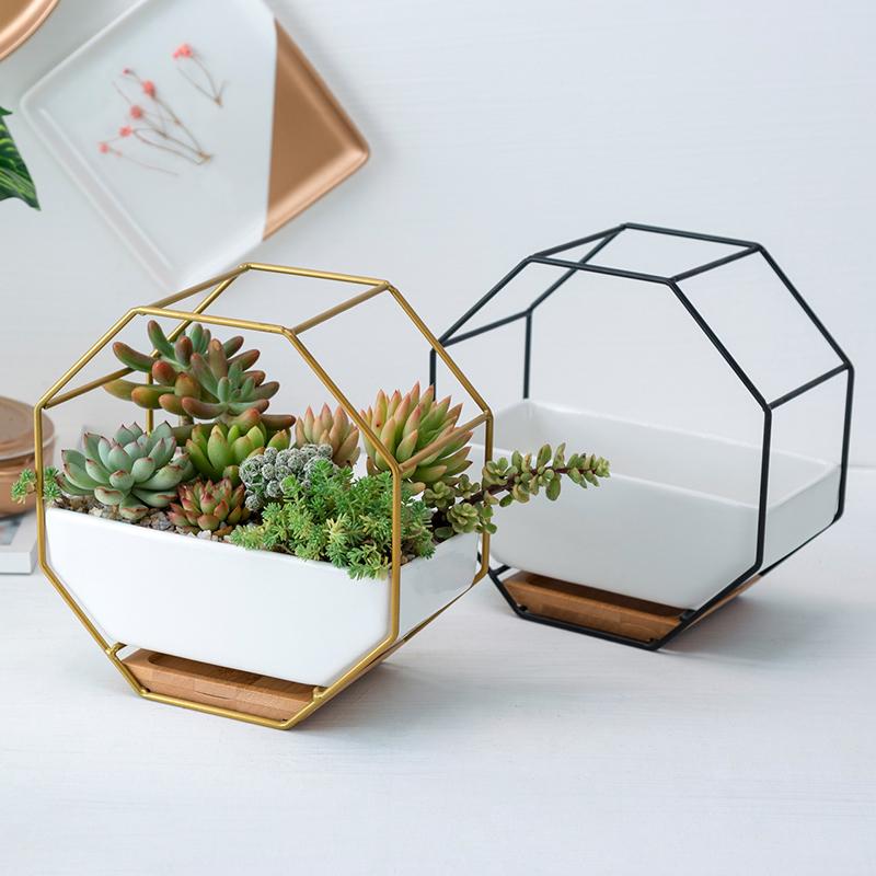 Elle - Nordic Ceramic Succulent Plant Pot– Silky decor