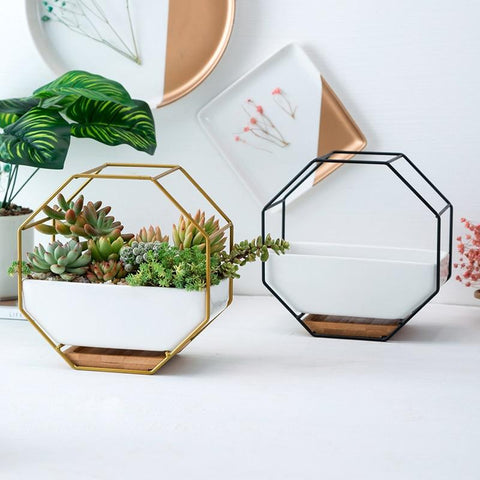 Elle - Nordic Ceramic Succulent Plant Pot - Silky decor