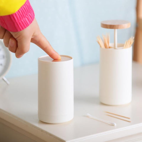 Automatic Wooden Toothpick Holder - Silky decor