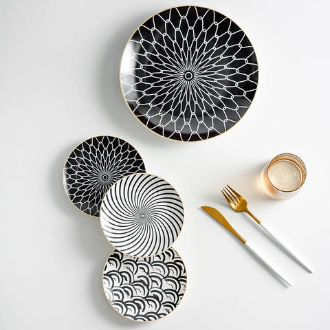 Deluxe Geometric Dinner Plate Set