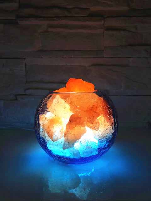 Ice and Fire Himalayan Salt Lamp