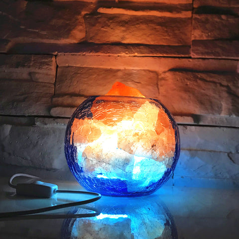 Ice and Fire Himalayan Salt Lamp