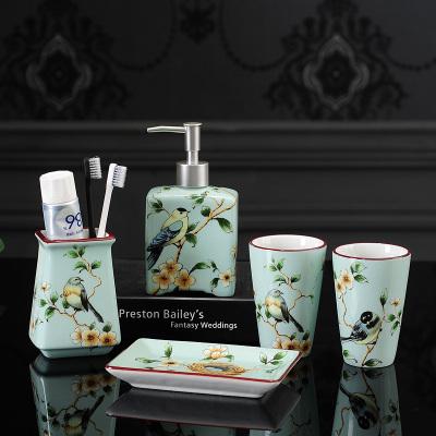 CERAMIC BATHROOM ACCESSORIES SET - Silky decor