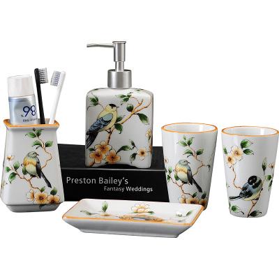 CERAMIC BATHROOM ACCESSORIES SET - Silky decor