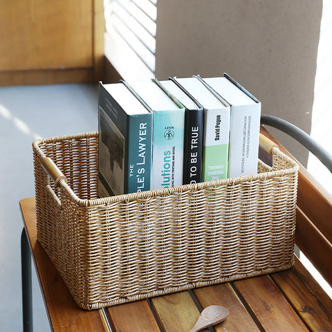 Modern Woven Wicker Storage Basket