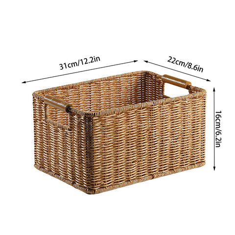 Modern Woven Wicker Storage Basket