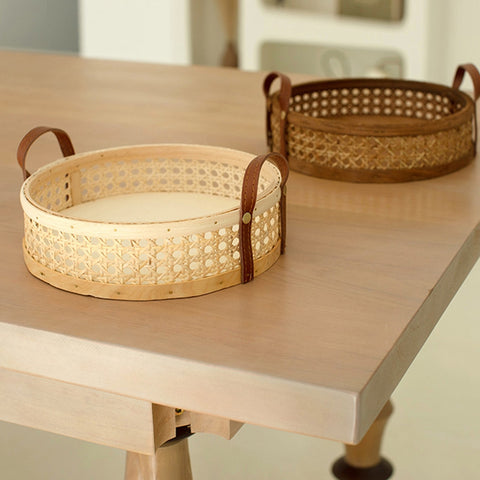 Elegant Rattan Woven Storage Basket