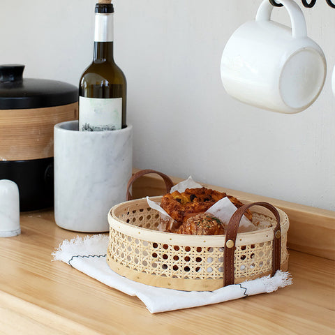 Elegant Rattan Woven Storage Basket