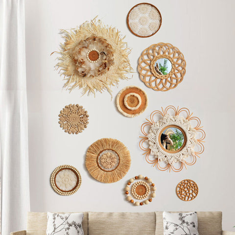 Round Rattan Wall Hanging Crafts