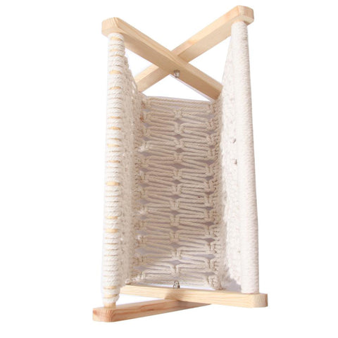 Elegant Woven Macrame Rack