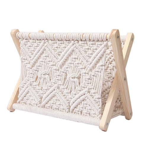 Elegant Woven Macrame Rack