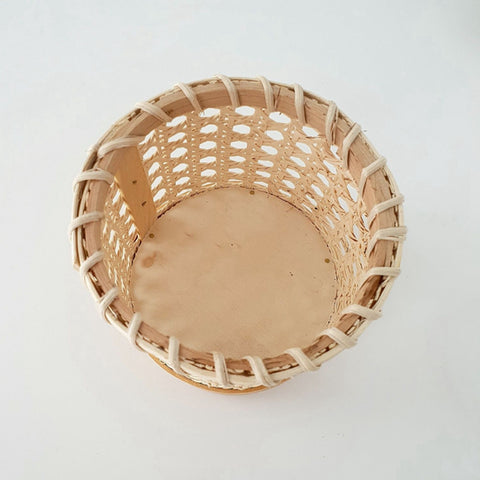 Cylindrical Rattan Storage Basket