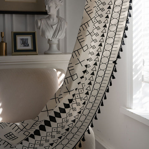 Bohemian Cotton Linen Window Curtain