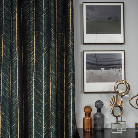 Blackout Luxury Dark Green Curtain