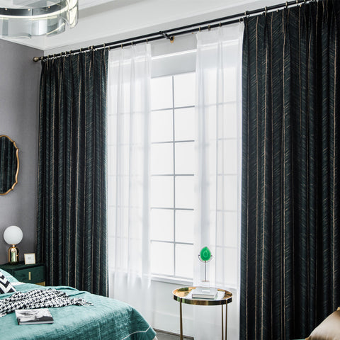 Blackout Luxury Dark Green Curtain