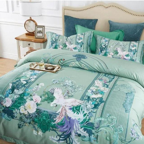Miya - Colorful Cotton Duvet Cover Set - Silky decor