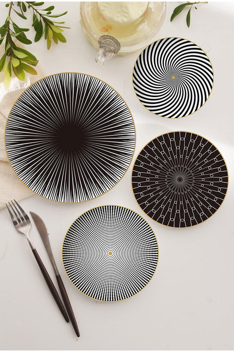 Deluxe Geometric Dinner Plate Set