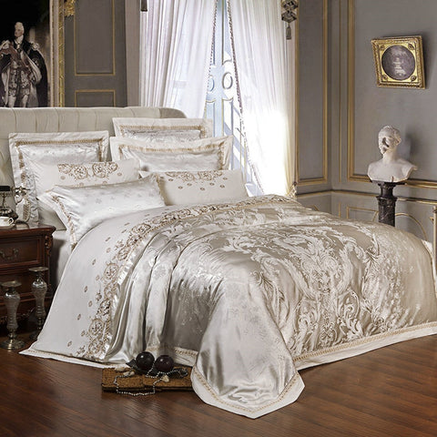 Paragon Embroidered Satin Bed Set
