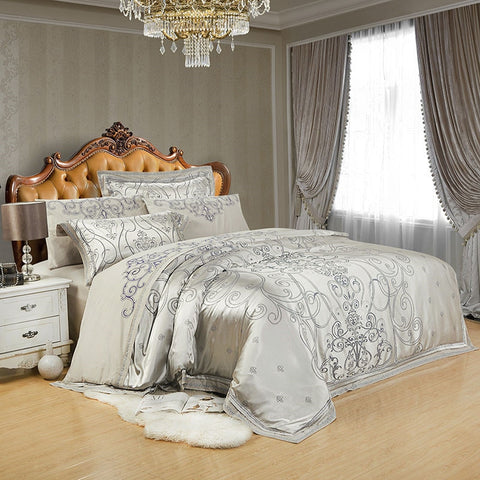 Paragon Embroidered Satin Bed Set