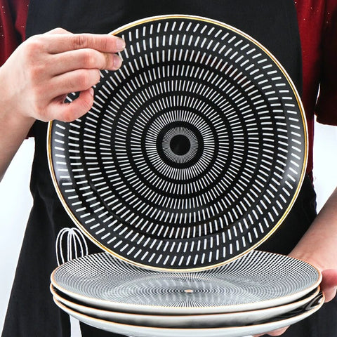 Deluxe Geometric Dinner Plate Set