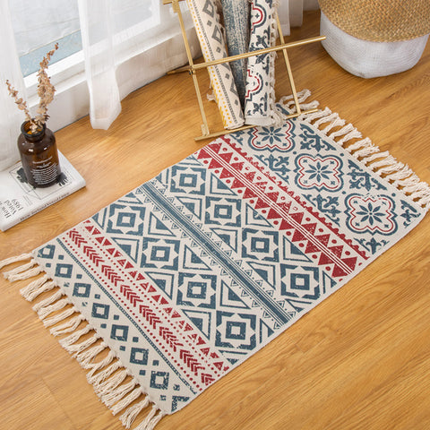 Bohemian Handwoven Floor Mat