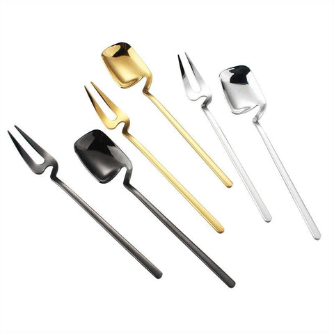 Azalea - Special Stainless Steel Dessert Cutlery - Silky decor