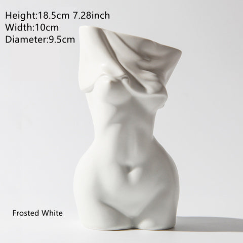 Beautiful Woman Ceramic Vase