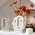 Face Shaped Porcelain Flower  Sculpted Vase