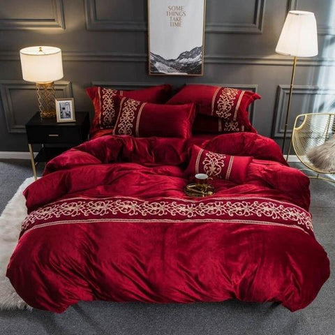 Tawney - Velvet Duvet Cover Set - Silky decor