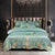 VINTAGE CHIC PEACOCK EMBROIDERY DUVET SET