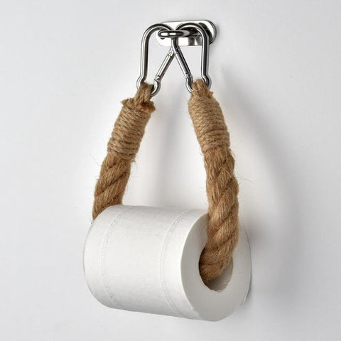 Jeana - Vintage Rope Toilet Tissue Holder - Silky decor