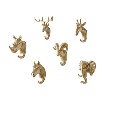 Andee - Animal head hooks - Silky decor