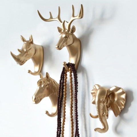 Andee - Animal head hooks - Silky decor