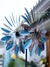 Magical Colorful Metal Windmill Willow Leaves
