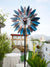 Magical Colorful Metal Windmill Willow Leaves