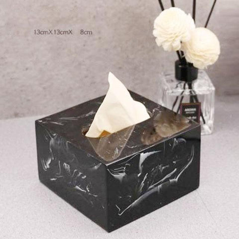Gamela - Marble Texture Bathroom Storage Tray - Silky decor