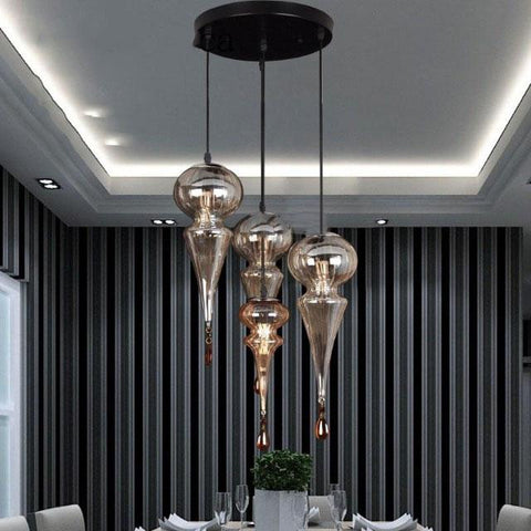 Pinya - Exotic Glass Chandelier - Silky decor