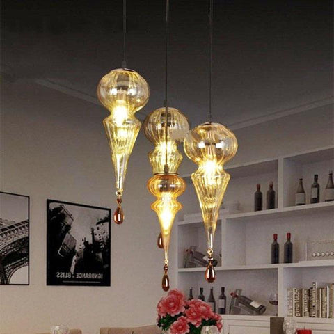 Pinya - Exotic Glass Chandelier - Silky decor