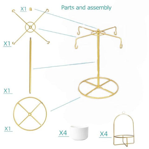 Helen - Movable Flower Pots - Silky decor