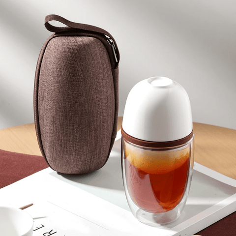 Ifeoma - Creative Portable Ceramic Tea Set - Silky decor